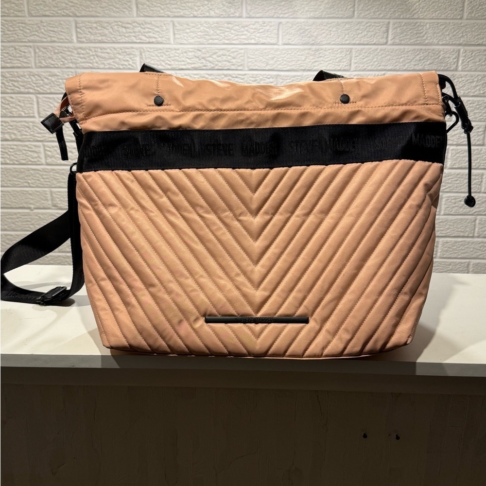 Steve Madden Tan and Black Quilted Baby Bags